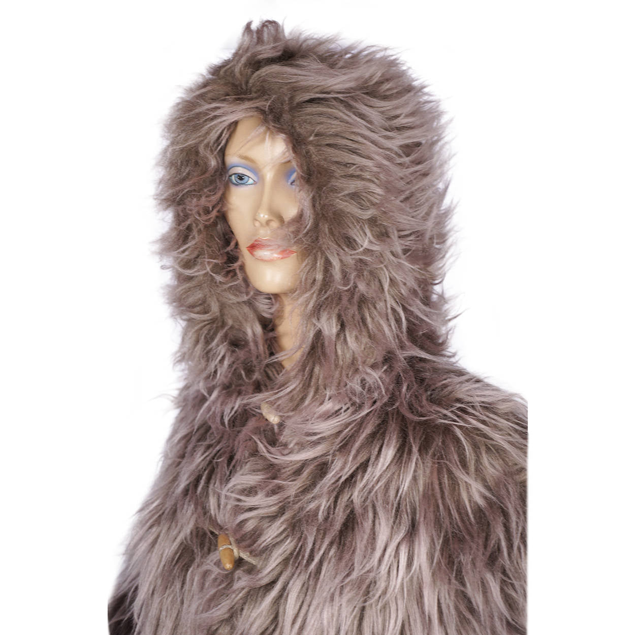 Vintage Danish Faux Fur Coat 1970s Mugge Kolpin Design Gunnar