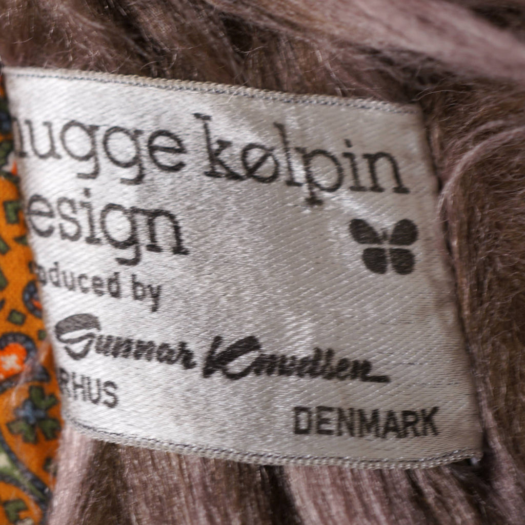 Vintage Danish Faux Fur Coat 1970s Mugge Kolpin Design Gunnar Knudsen Ladies S - Poppy's Vintage Clothing