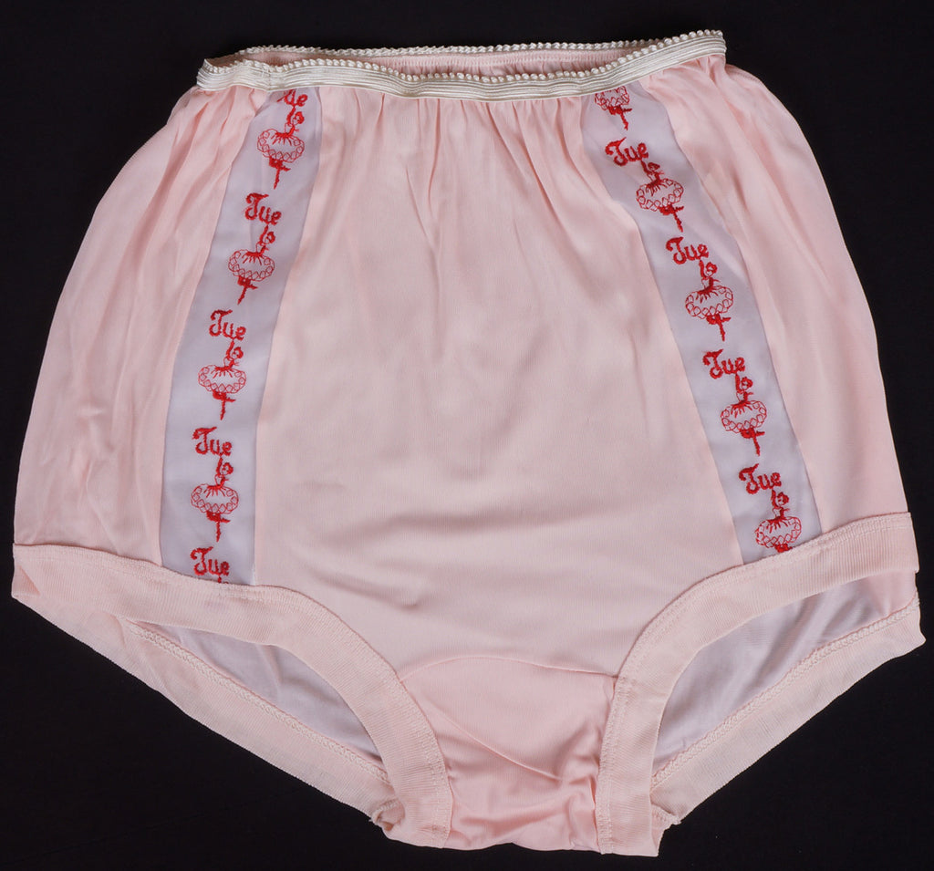 Vintage Panties 1950s Panty Days of the Week - Poppy's Vintage Clothing