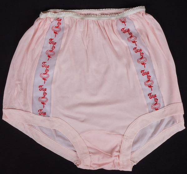 Vintage Panties 1950s Panty Days of the Week