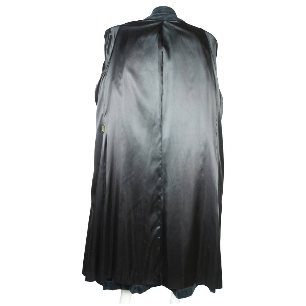 Vintage 80s de Ball Black Velvet Evening Coat Ladies Size L - Poppy's Vintage Clothing