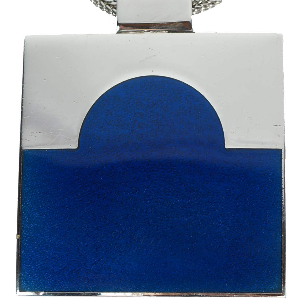 Modernist Necklace de Passille Sylvestre Enamel Pendant Large - Poppy's Vintage Clothing