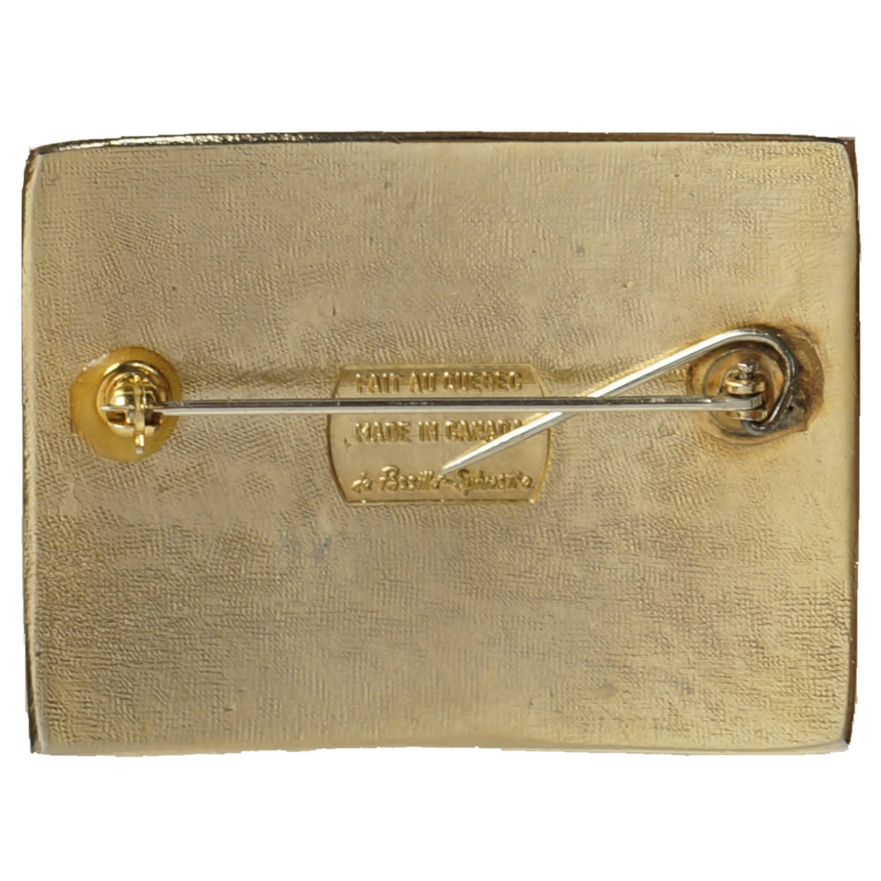 Modernist de Passille Sylvestre Enamel Brooch Pin 1960s Design Quebec - Poppy's Vintage Clothing