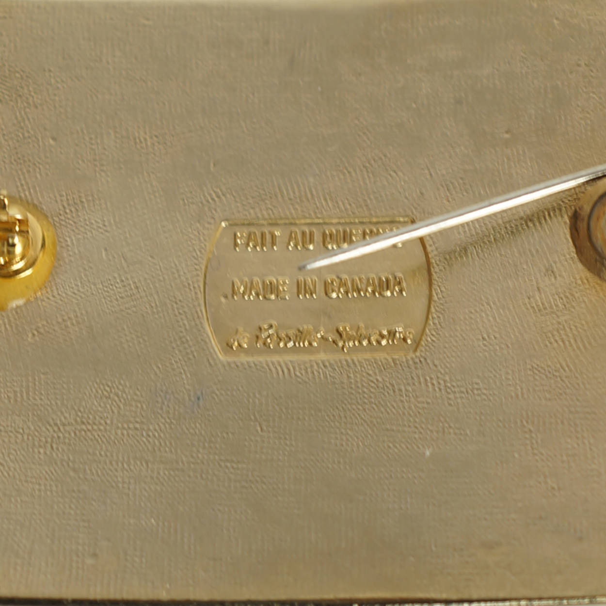 Modernist de Passille Sylvestre Enamel Brooch Pin 1960s Design Quebec - Poppy's Vintage Clothing