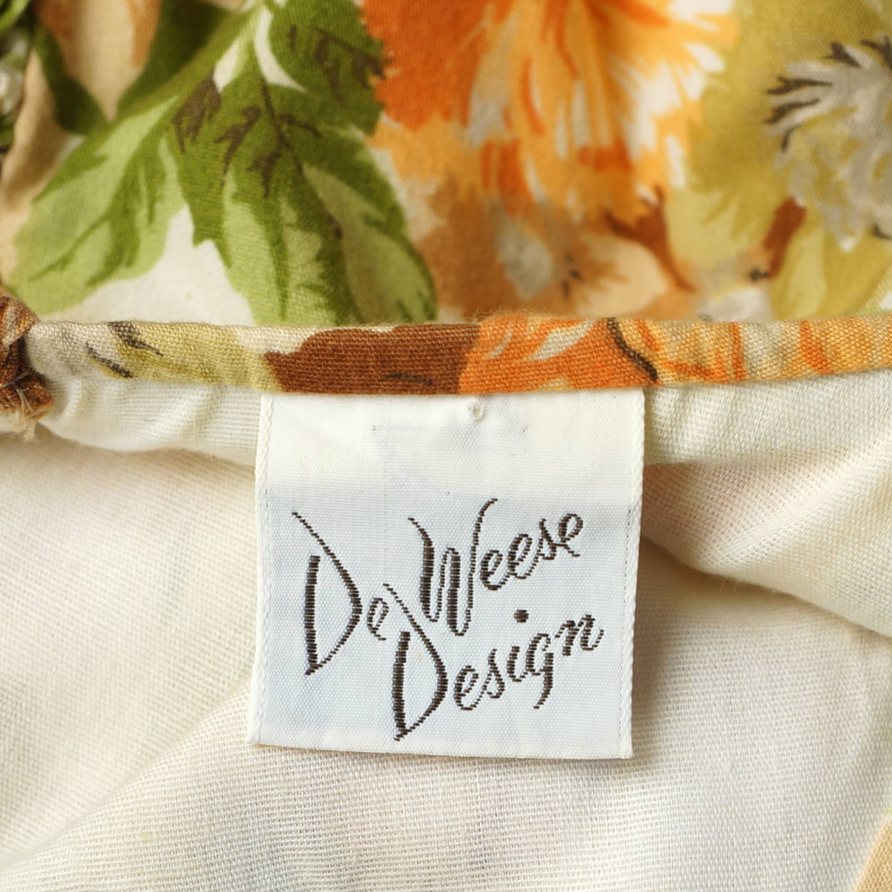 Vintage 1960s De Weese Design Cotton Sun Dress Floral Print Size S M - Poppy's Vintage Clothing