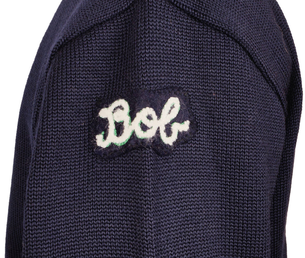 Vintage 50s Varsity School Sweater Dehen Knitting Mills Letterman Style Bob L 42 - Poppy's Vintage Clothing