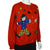 Novelty Vintage Sweater Clown Intarsia Knit Rene Derhy M - Poppy's Vintage Clothing