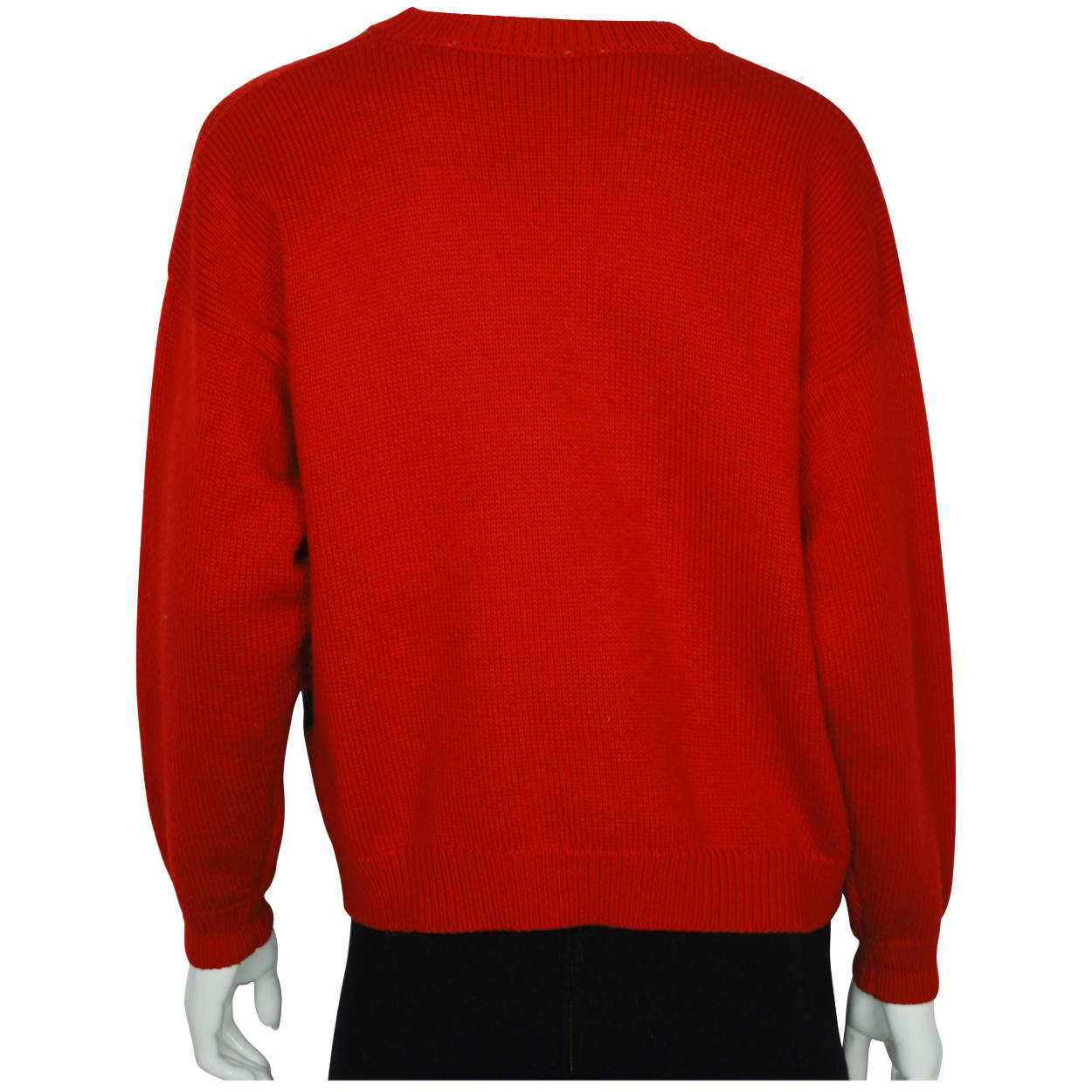 Novelty Vintage Sweater Clown Intarsia Knit Rene Derhy M - Poppy's Vintage Clothing