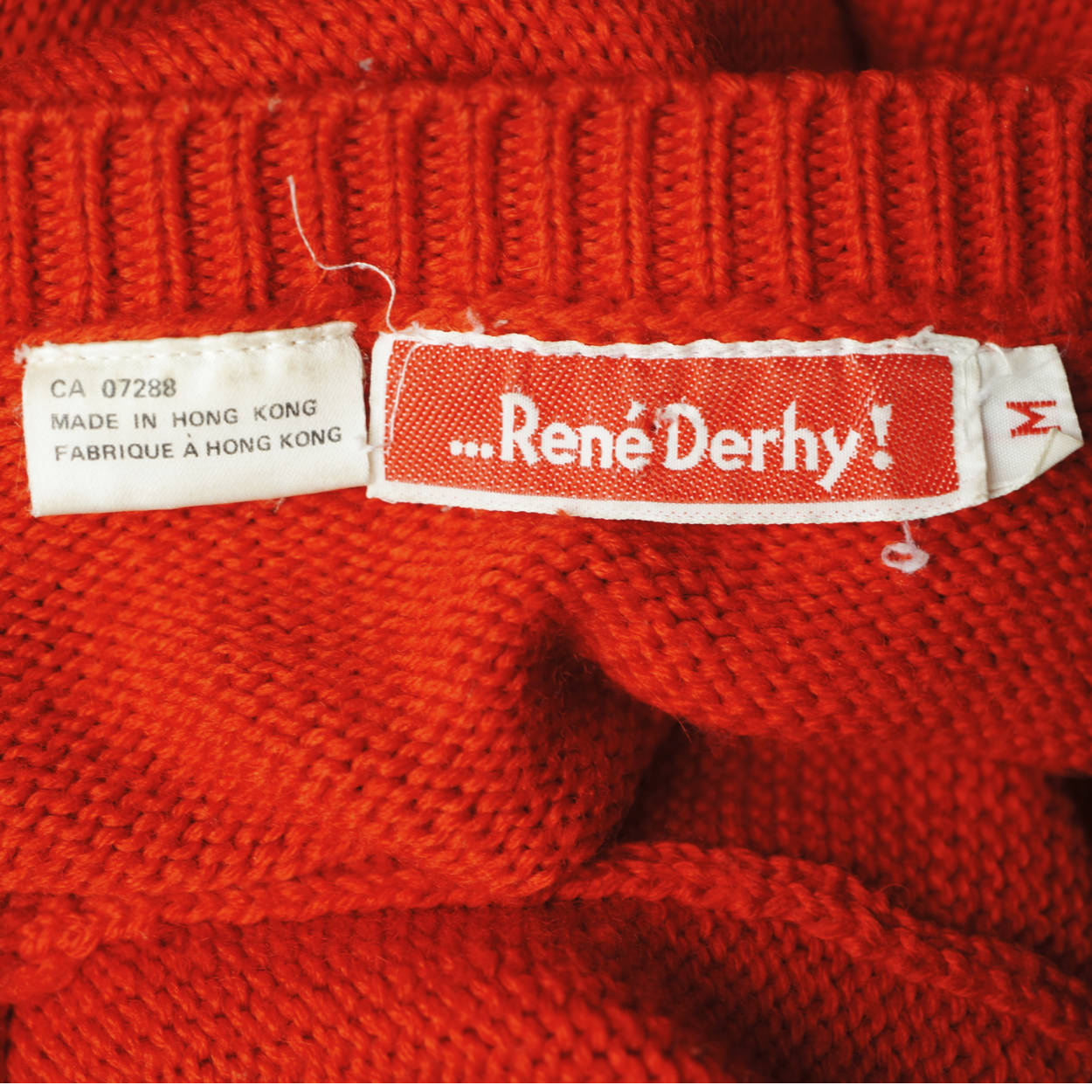 Novelty Vintage Sweater Clown Intarsia Knit Rene Derhy M - Poppy's Vintage Clothing