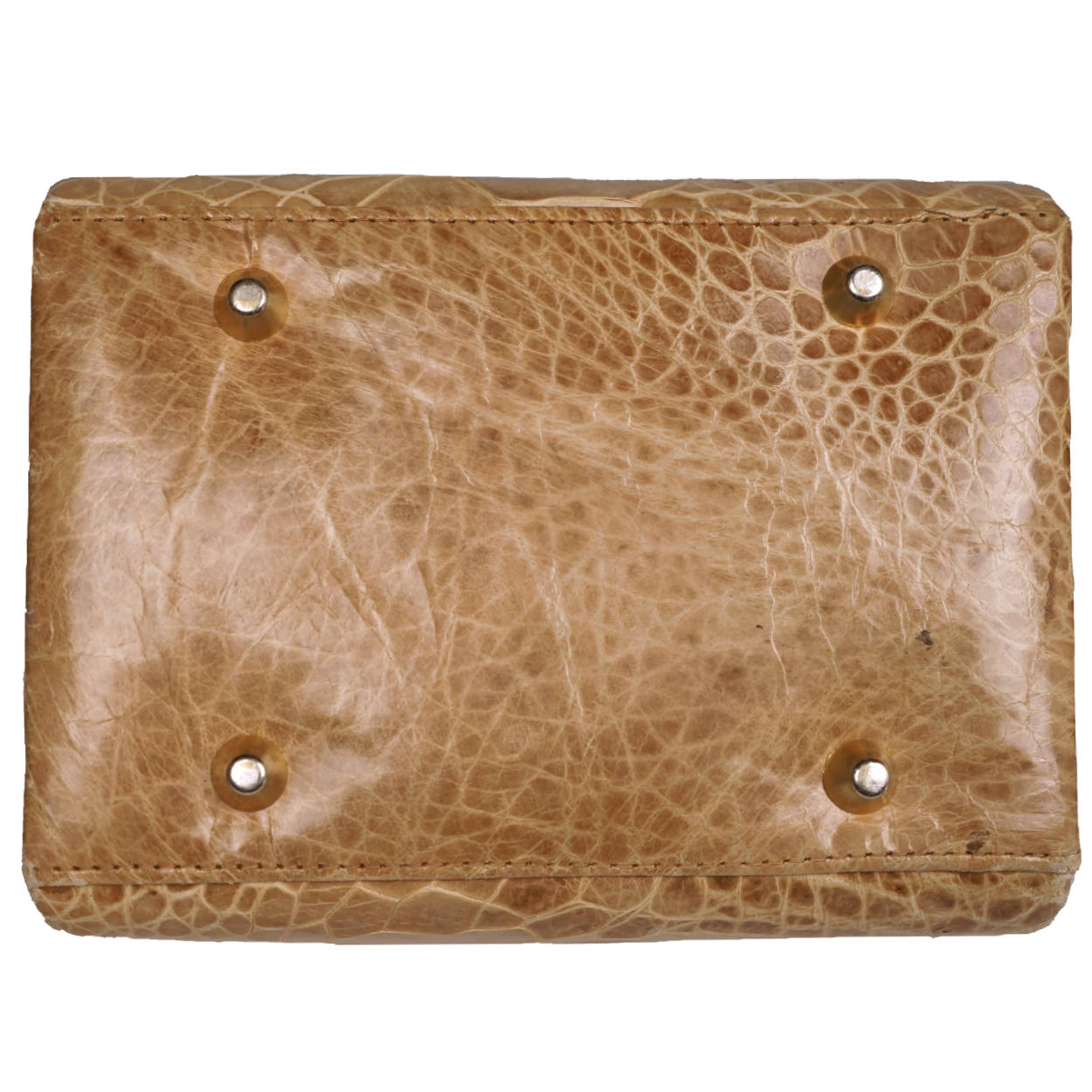 Vintage 1960s Areitio Box Purse Treasure Chest Handbag Derma of Spain - Poppy's Vintage Clothing