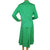 Vintage 1970s Diane Von Furstenberg 2 piece Ensemble Blouse &amp; Skirt Green L 14 - Poppy's Vintage Clothing