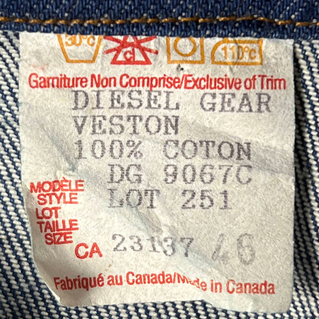 1990s Vintage Denim Work Wear Jacket Chore Coat Jean Jacket