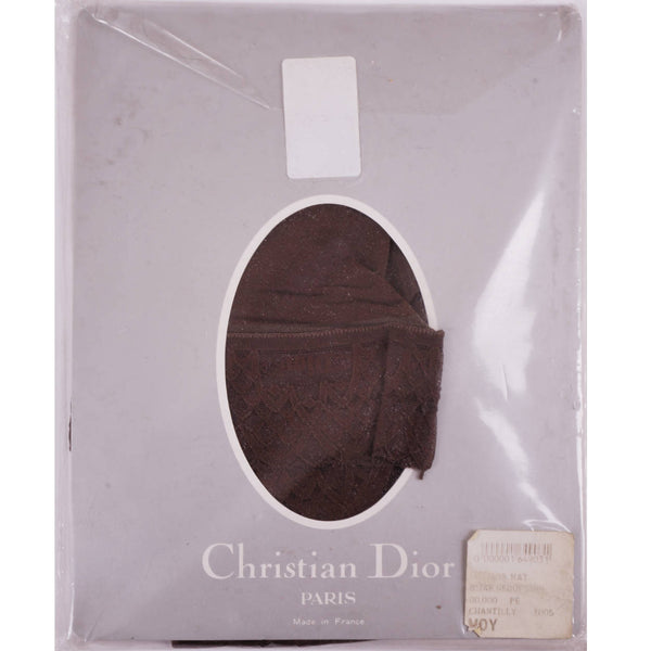 Vintage Christian Dior Stay Up Stockings - Chantilly - Medium