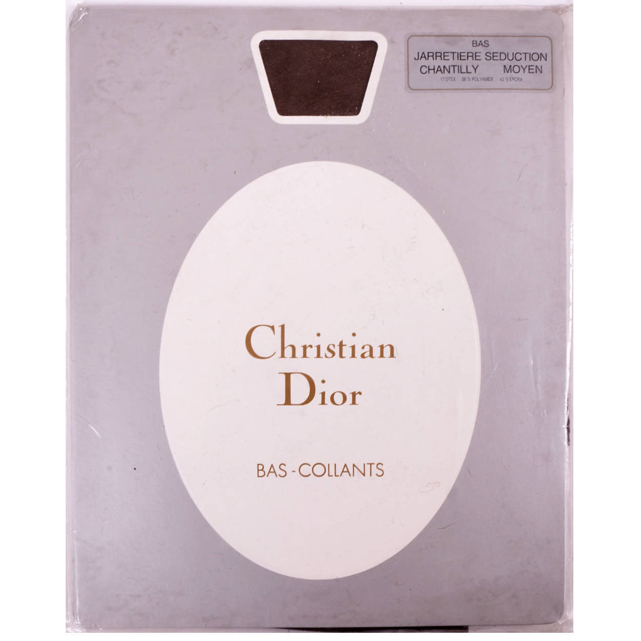 Vintage Christian Dior Stay Up Stockings - Chantilly - Medium - Poppy's Vintage Clothing