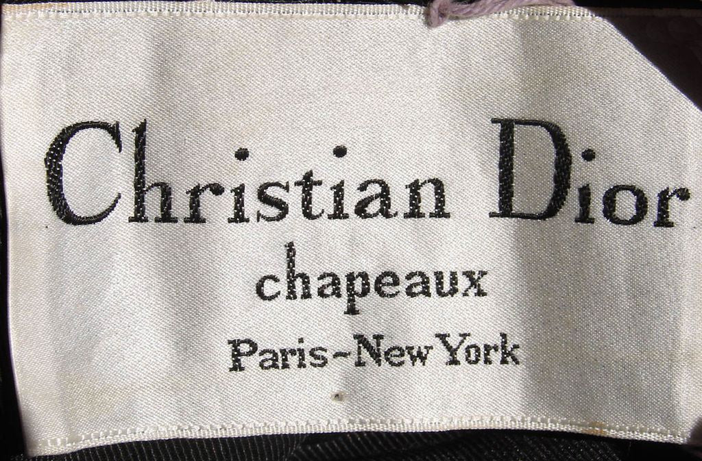 Vintage Dior Hat Christian Dior Silk & Velvet 1960s Turban - Poppy's Vintage Clothing