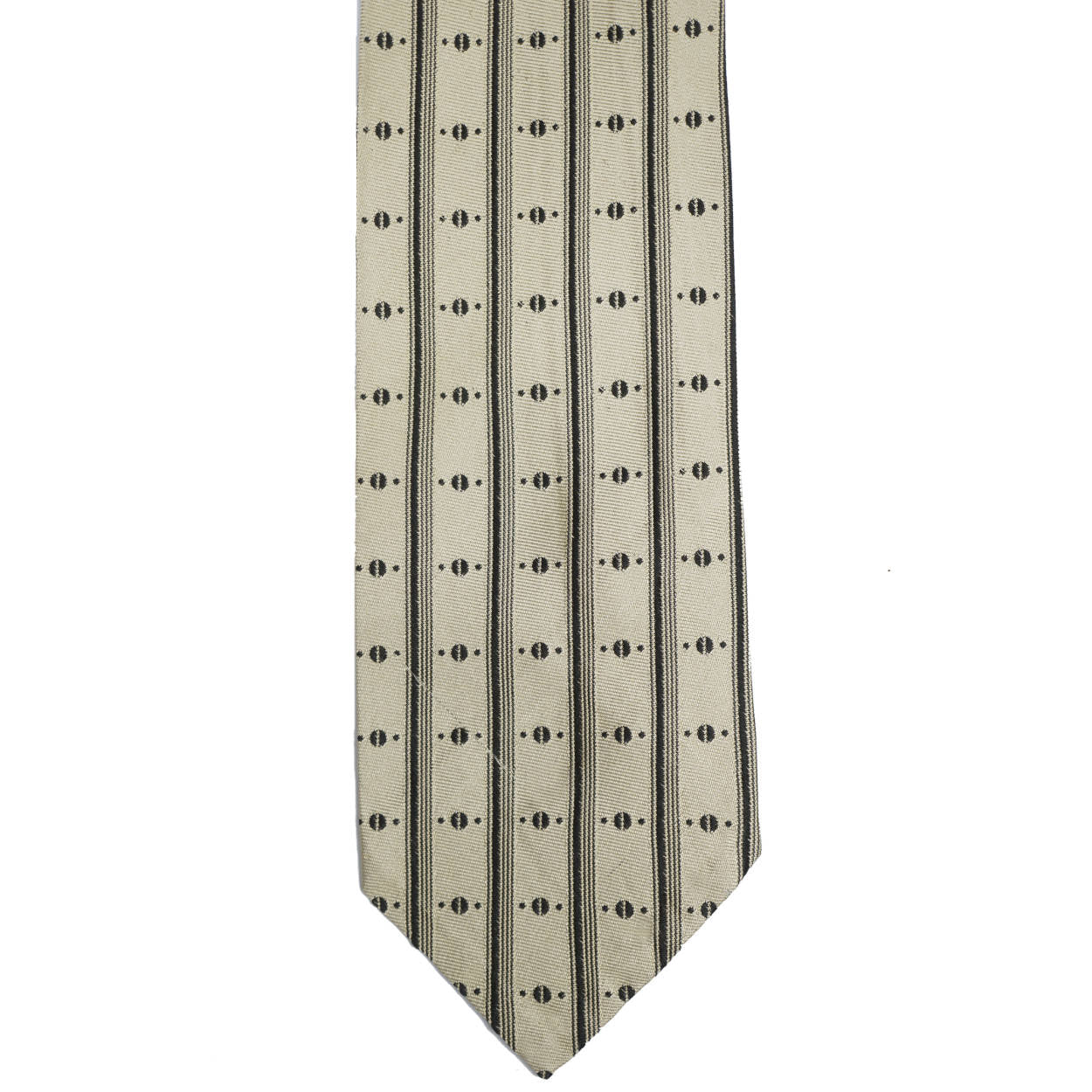 Vintage 1950s Necktie by Diva Milan Mens Woven Silk Tie Made in Italy - Poppy's Vintage Clothing