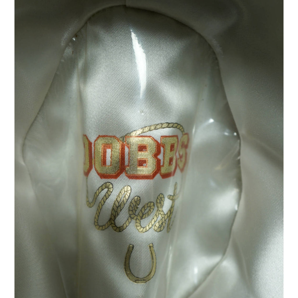 Vintage 1960s Dobbs West Hat Open Trail Style Thin Band Size 7 1/8  - Poppy's Vintage Clothing