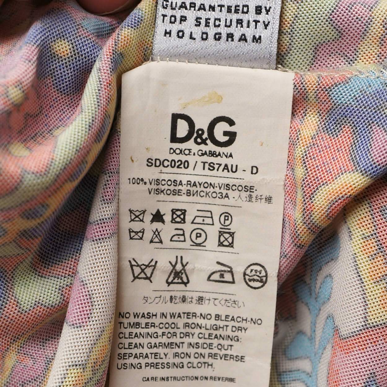 Dolce & Gabbana Paisley Print Dress - Size 40 - S - Poppy's Vintage Clothing