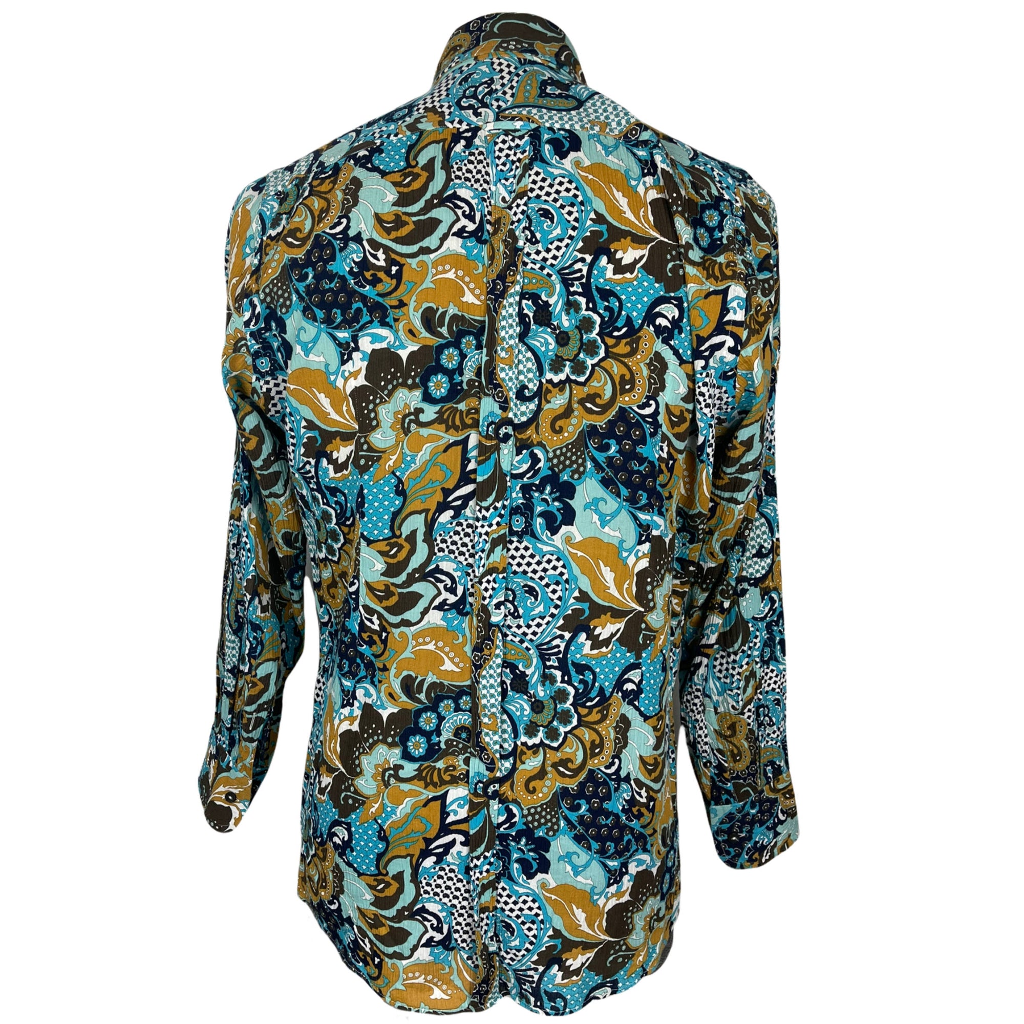 Dolce & Gabbana Shirt Ornate Printed Cotton Mens Size 15 1/2