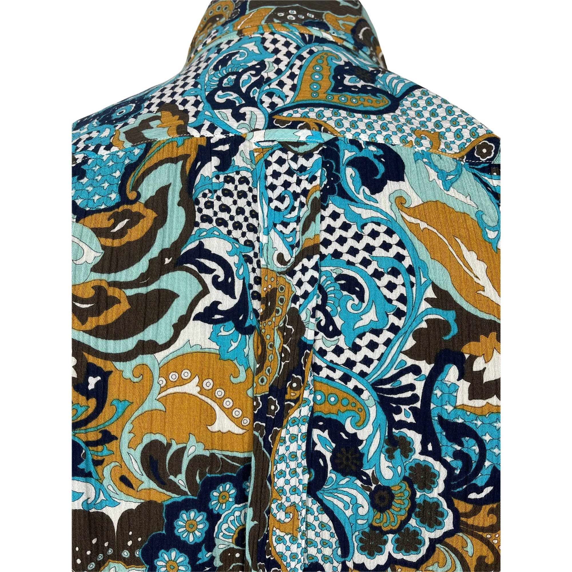 Dolce & Gabbana Shirt Ornate Printed Cotton Mens Size 15 1/2
