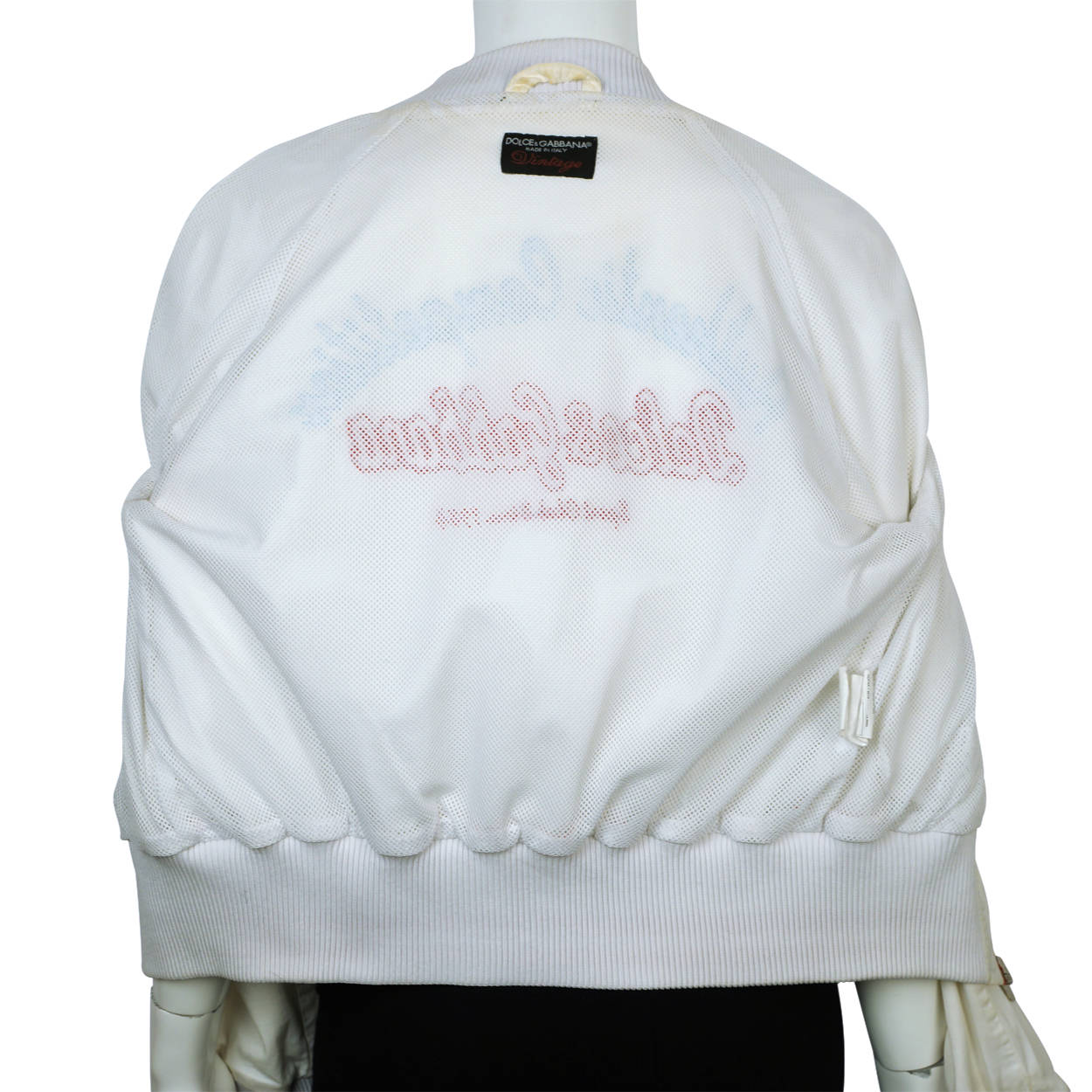 Dolce & Gabbana Windbreaker D&G Baseball Jacket Ladies Sz L - Poppy's Vintage Clothing