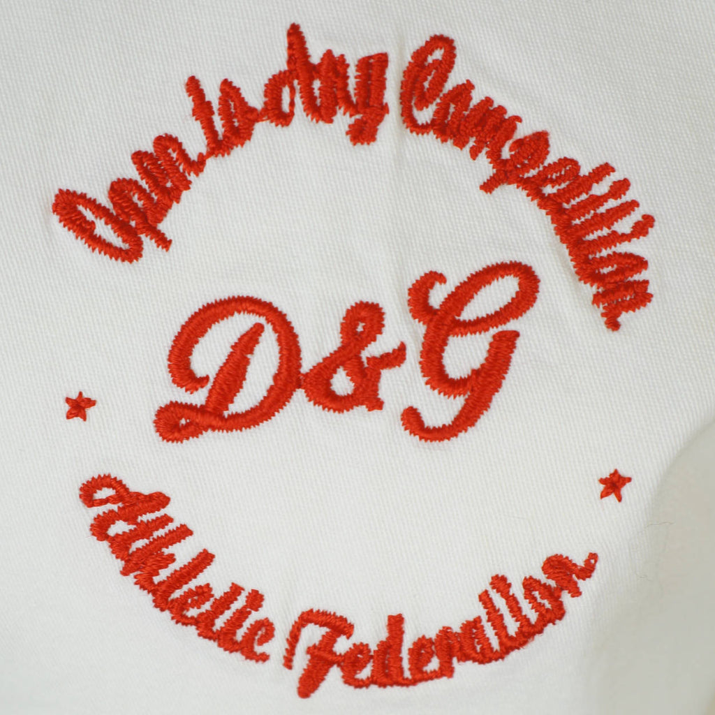 Dolce & Gabbana Windbreaker D&G Baseball Jacket Ladies Sz L - Poppy's Vintage Clothing