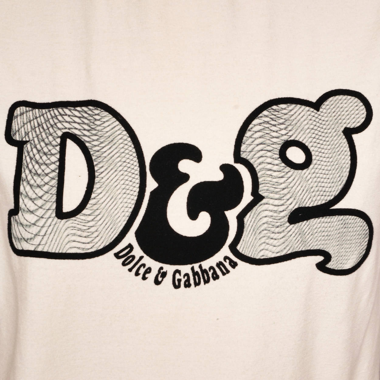 Dolce & Gabbana Logo Sleeveless Shell Top w Lace Back Made in Italy Size M - Poppy's Vintage Clothing