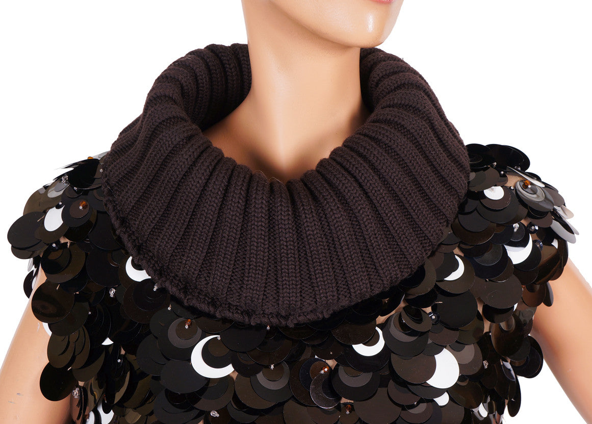 Vintage Dolce and Gabbana Dress 1990s Sequin Sweater - Poppy's Vintage Clothing