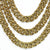 Vintage Dominique Aurientis Necklace 3 Strand Brassed Chain - Poppy's Vintage Clothing