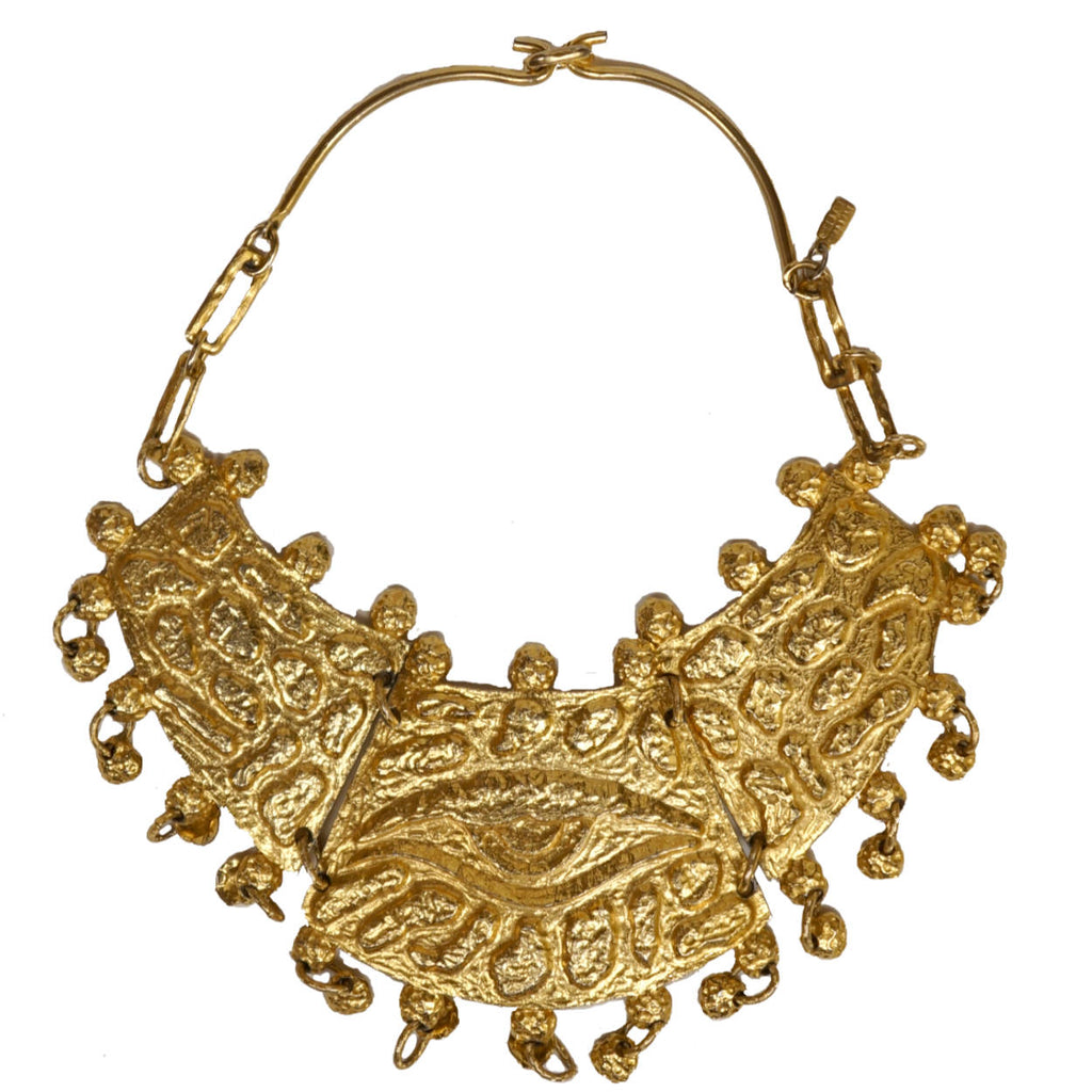 Vintage Jewelry Designer Donald Stannard Necklace Eye of Horus Egyptian Revival - Poppy's Vintage Clothing