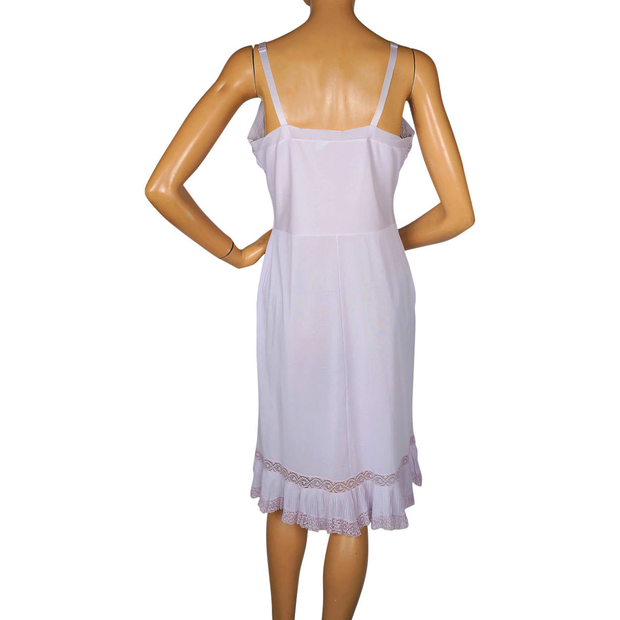 Vintage 50s Lavender Nylon Slip by Dorsay Size L 38 Bust - Poppy's Vintage Clothing