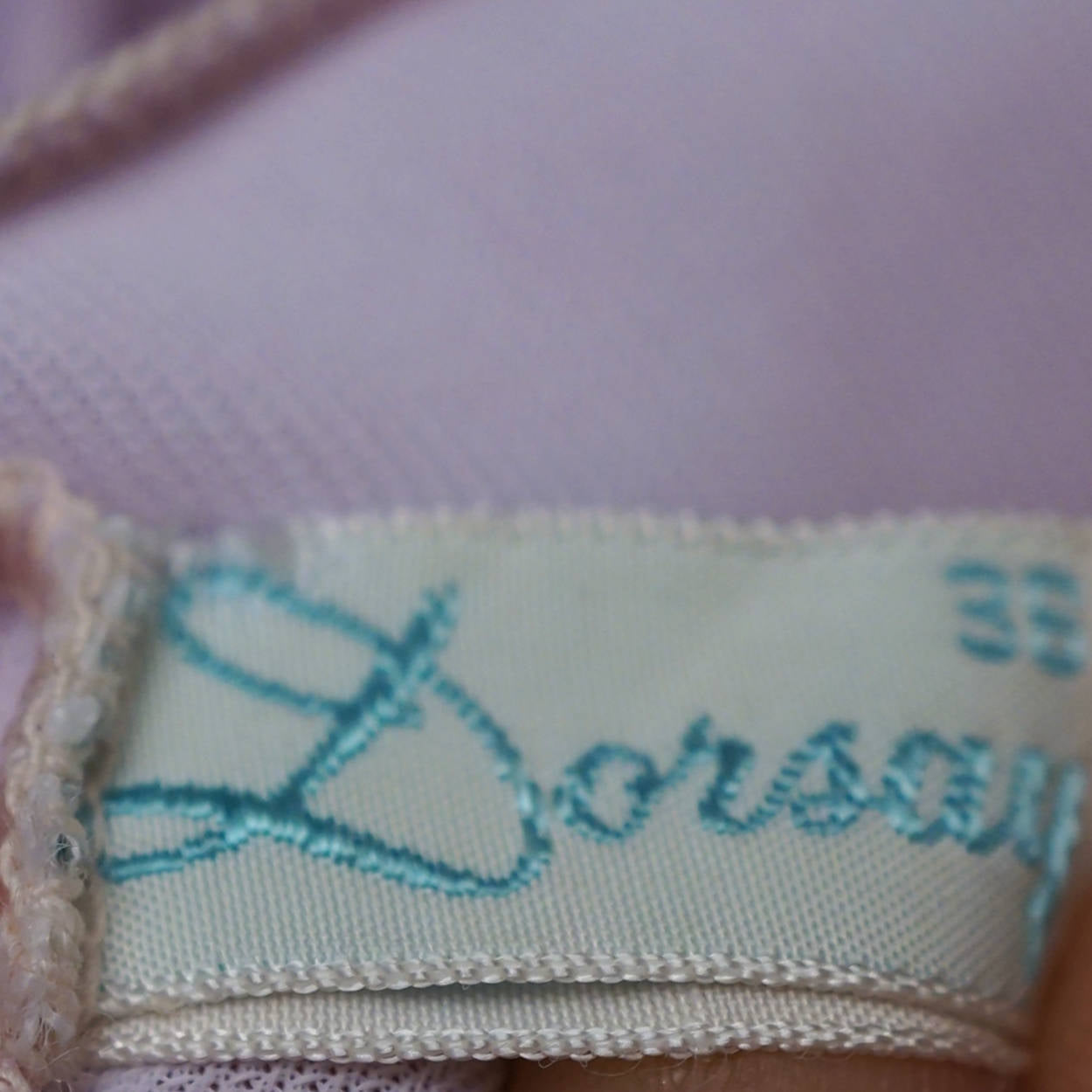 Vintage 50s Lavender Nylon Slip by Dorsay Size L 38 Bust - Poppy's Vintage Clothing