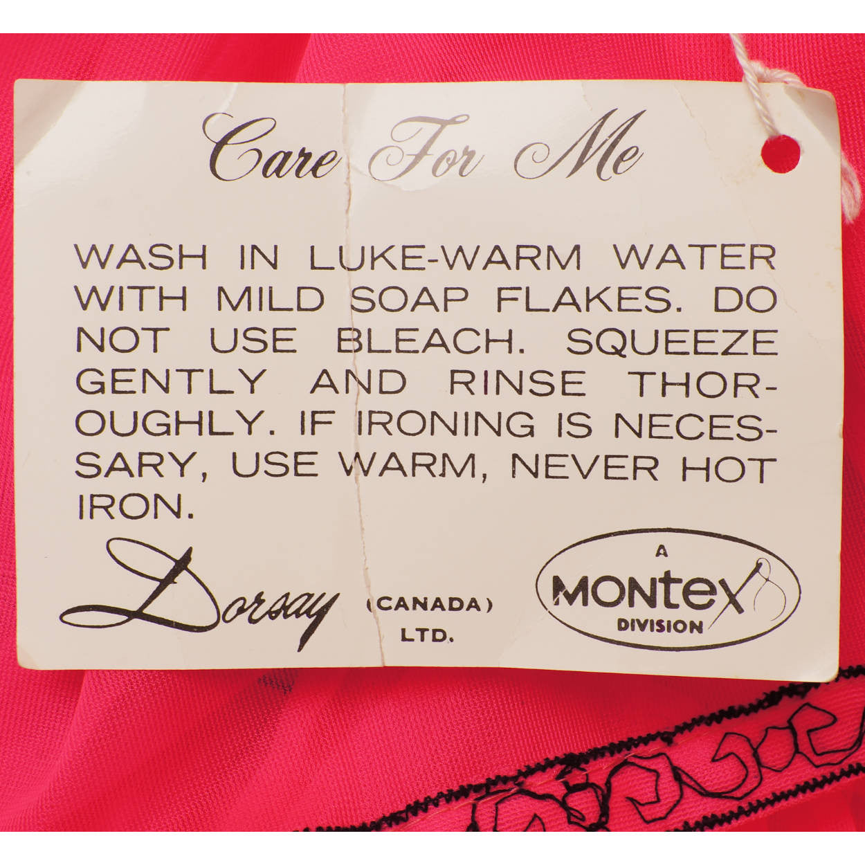 Vintage 1960s Shocking Pink Nylon Ruffled Nightgown with Matching Panties - New Old Stock - S - Poppy's Vintage Clothing