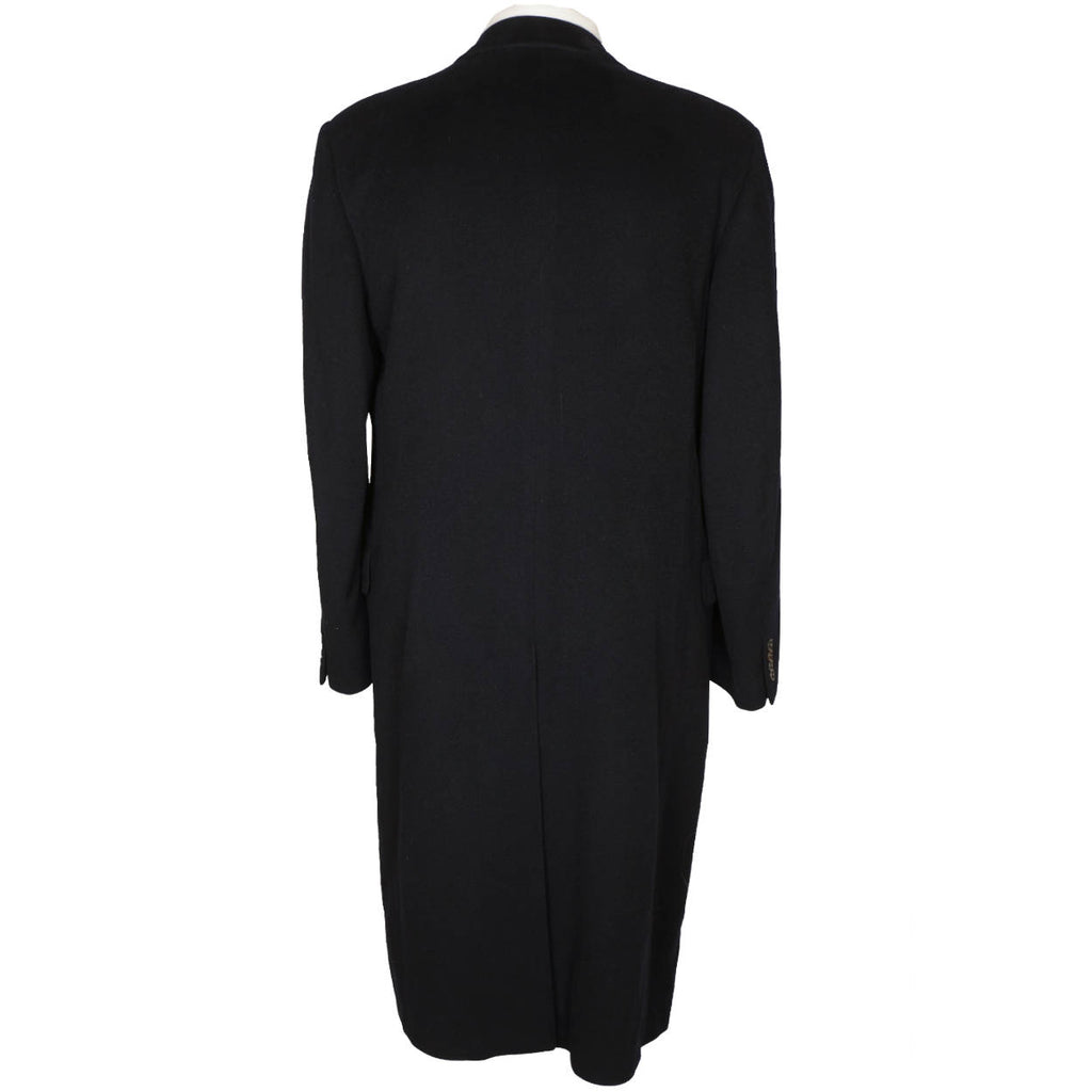Vintage Dunhill Pure Cashmere Coat Mens Overcoat Made in Italy - Poppy's Vintage Clothing