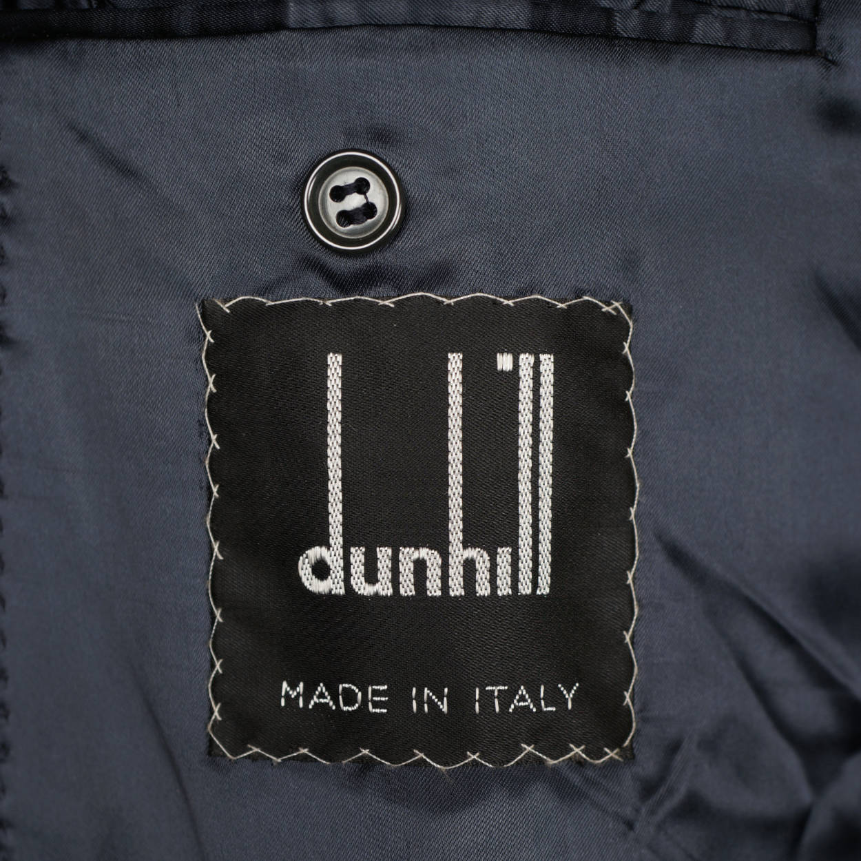 Vintage Dunhill Pure Cashmere Coat Mens Overcoat Made in Italy - Poppy's Vintage Clothing