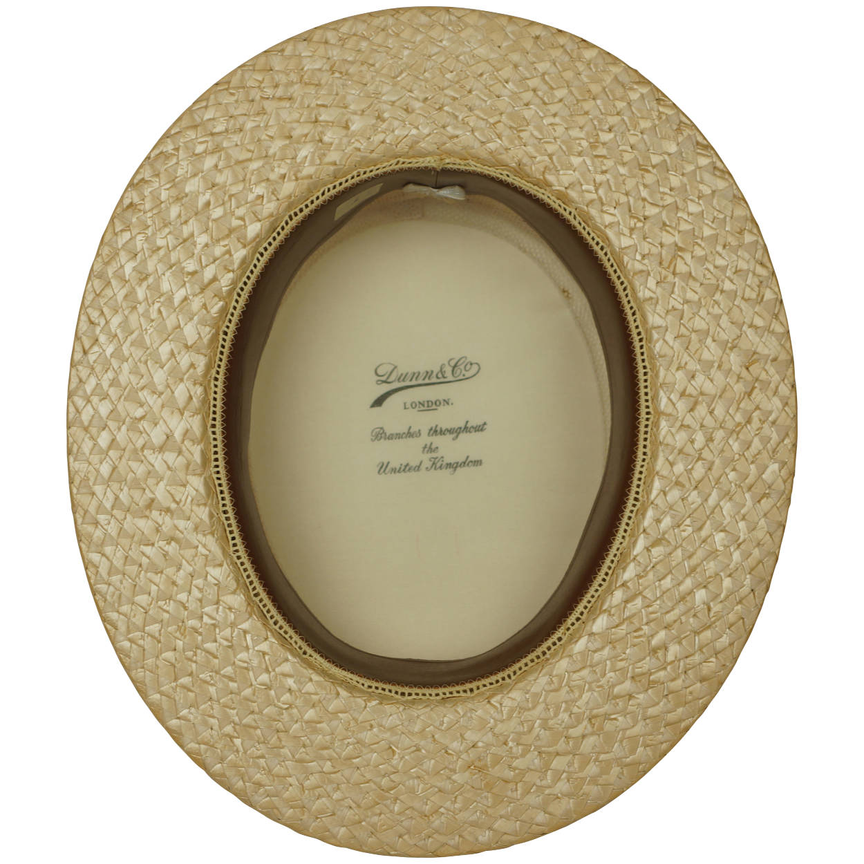 Vintage 1920s 30s English Straw Boater Hat Dunn & Co Size M - Poppy's Vintage Clothing