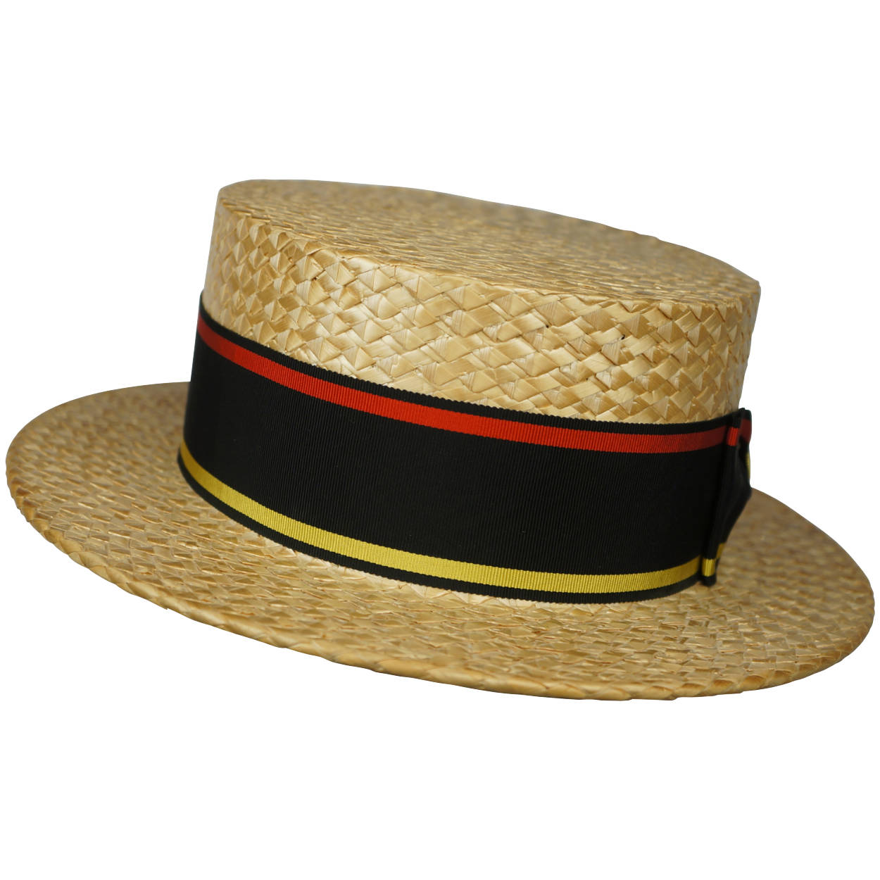 Vintage 1920s 30s English Straw Boater Hat Dunn & Co Size M - Poppy's Vintage Clothing