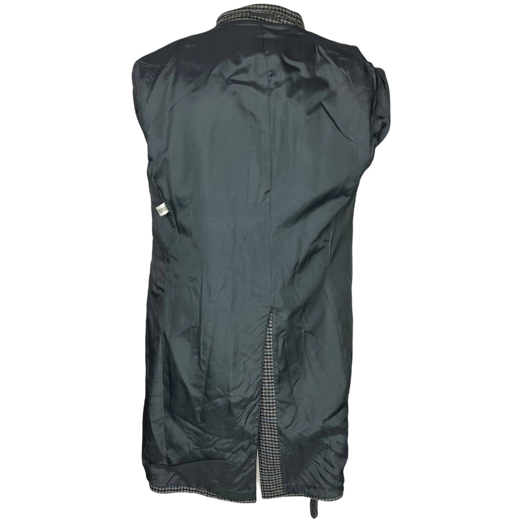 Vintage 1970s Dunn & Co Overcoat Houndstooth Tweed Coat Sz M