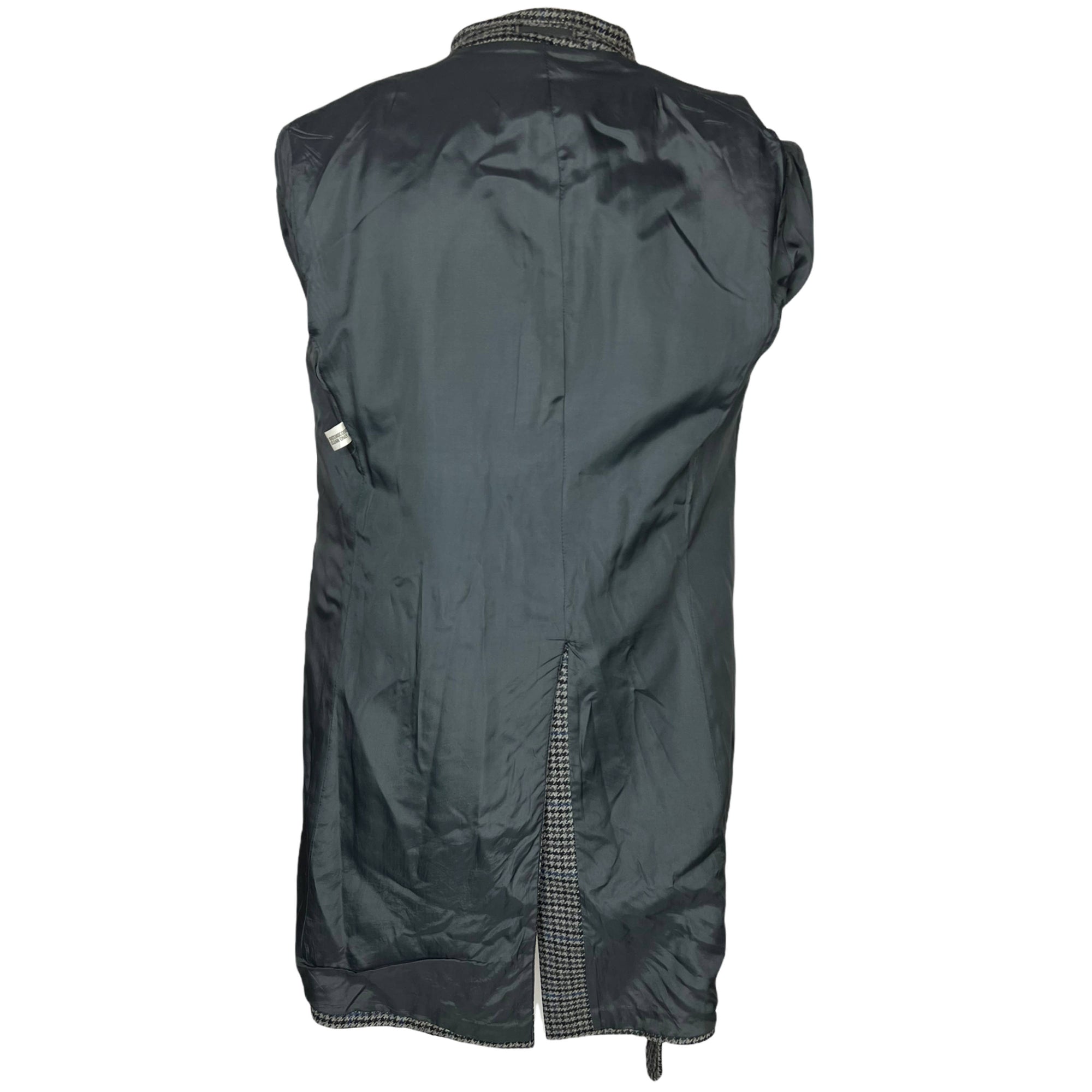 Vintage 1970s Dunn & Co Overcoat Houndstooth Tweed Coat Sz M