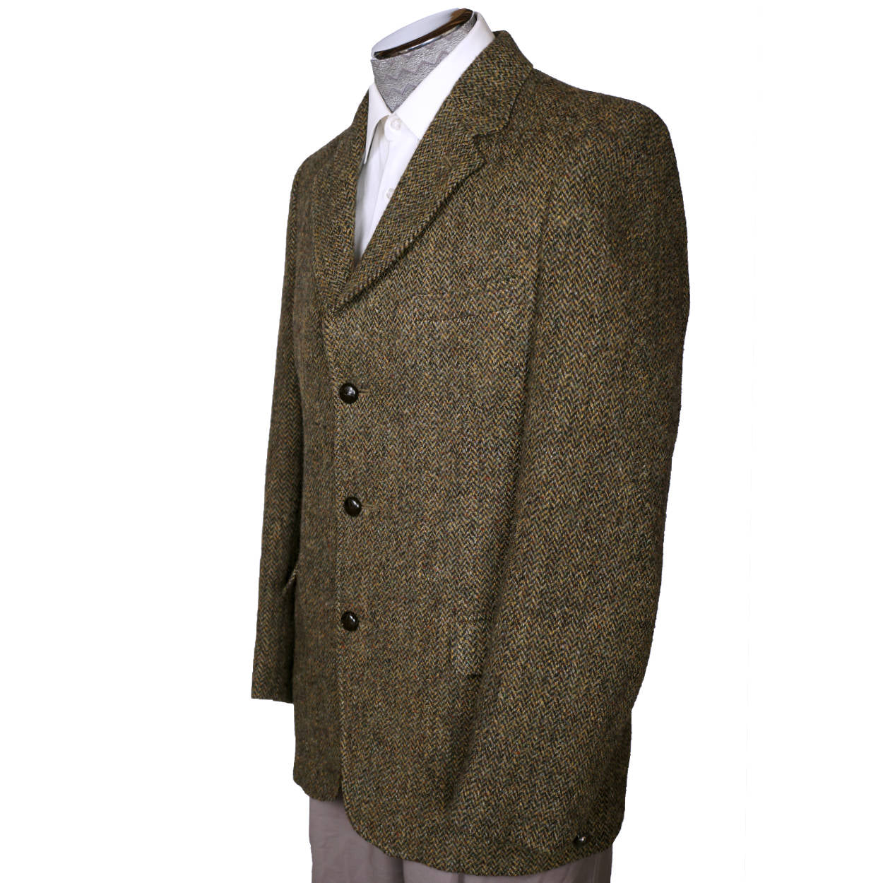 Vintage 1960s Harris Tweed Mens Jacket Dunn and Co Britain Sport
