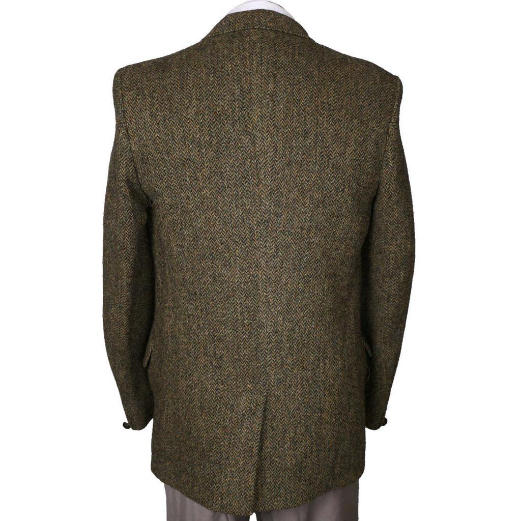 Vintage 1960s Harris Tweed Mens Jacket Dunn and Co Britain Sport Coat - M - Poppy's Vintage Clothing