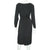 Vintage 1950s Black Silk Cocktail Party Dress Dupuis Freres Montreal Size S / M - Poppy's Vintage Clothing