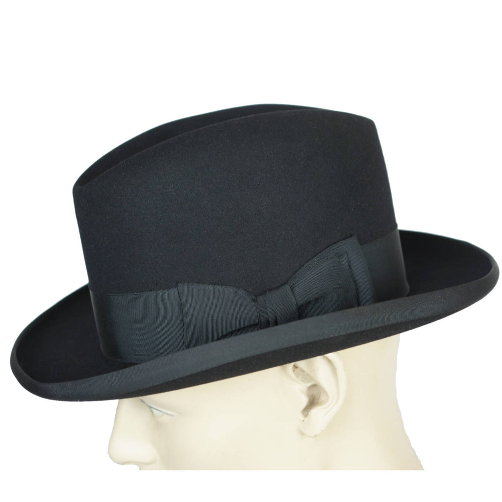 Vintage 1930s 40s Homburg Hat Dupuis Freres Fedora Sz 7 1/4 - Poppy's Vintage Clothing