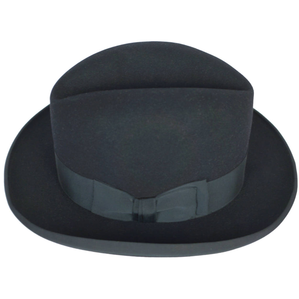 Vintage 1930s 40s Homburg Hat Dupuis Freres Fedora Sz 7 1/4 - Poppy's Vintage Clothing
