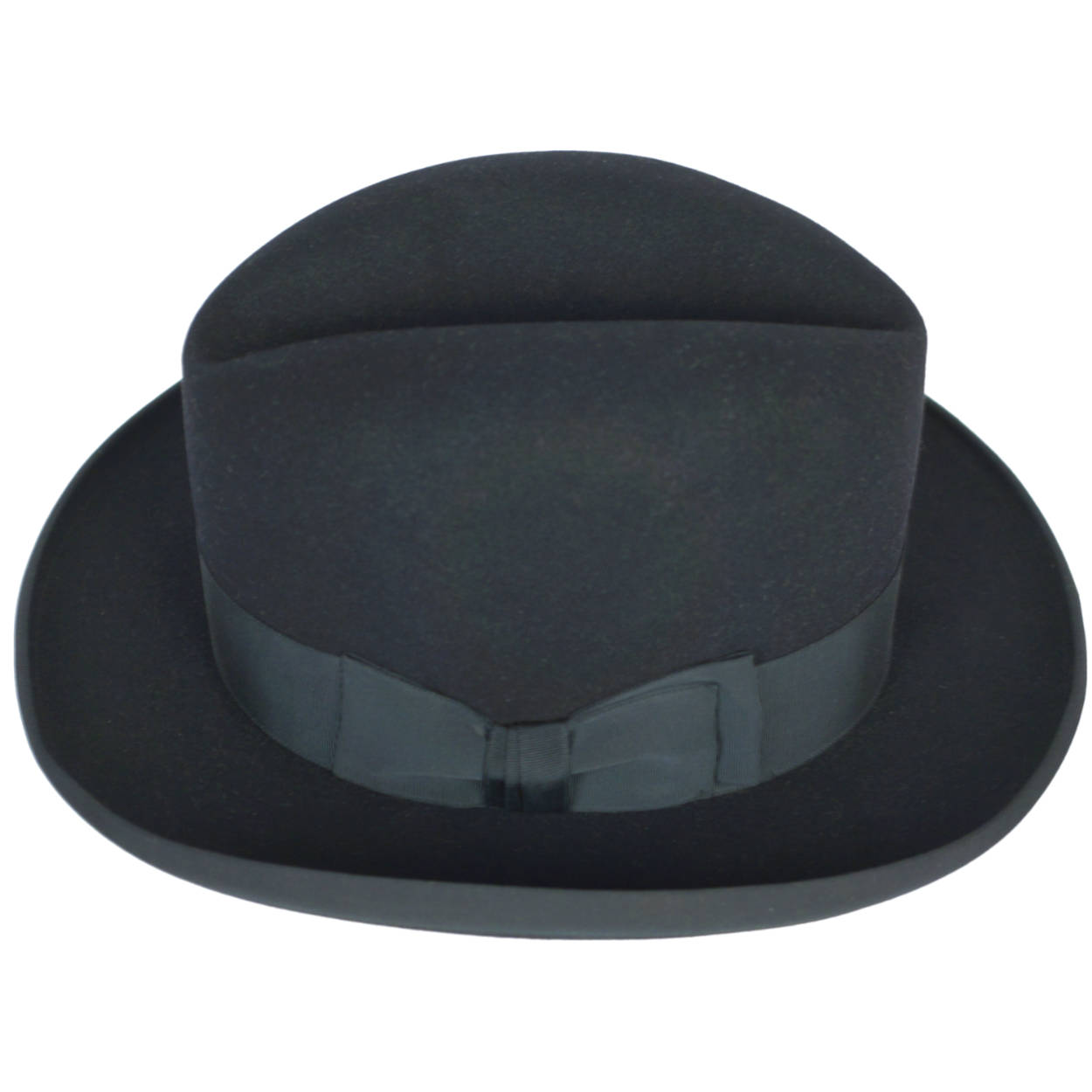Vintage 1930s 40s Homburg Hat Dupuis Freres Fedora Sz 7 1/4 - Poppy's Vintage Clothing