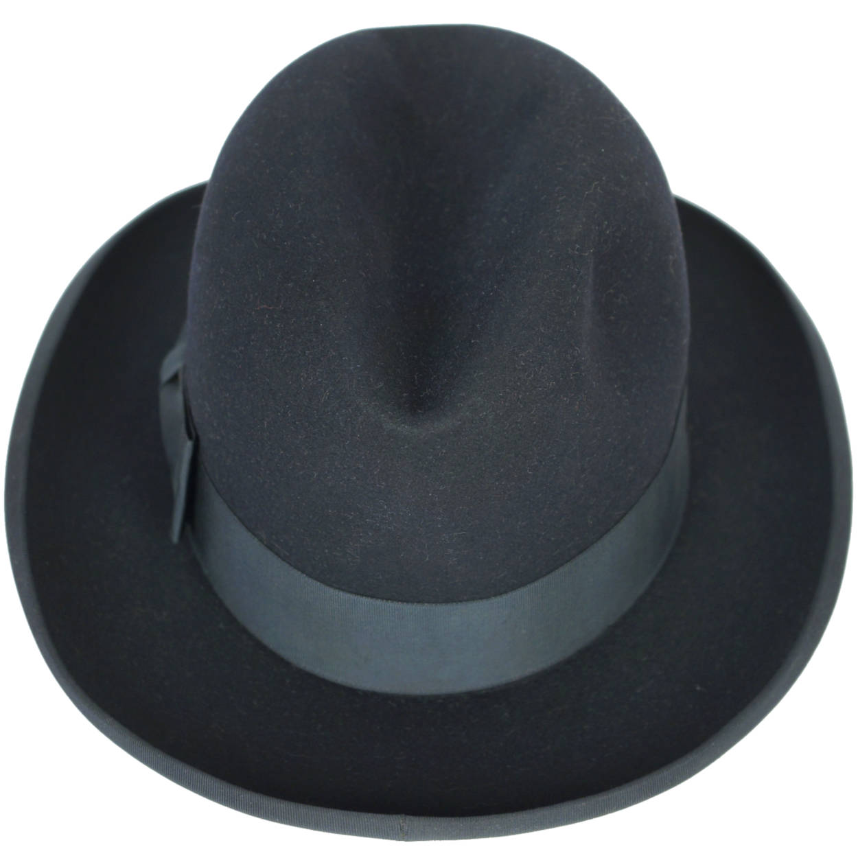 Vintage 1930s 40s Homburg Hat Dupuis Freres Fedora Sz 7 1/4 - Poppy's Vintage Clothing