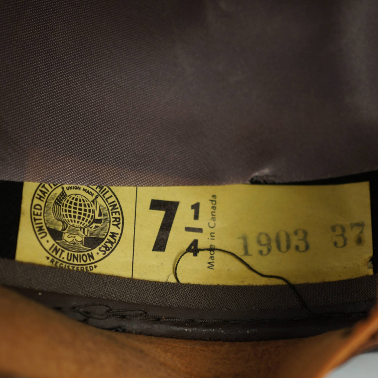 Vintage 1930s 40s Homburg Hat Dupuis Freres Fedora Sz 7 1/4 - Poppy's Vintage Clothing
