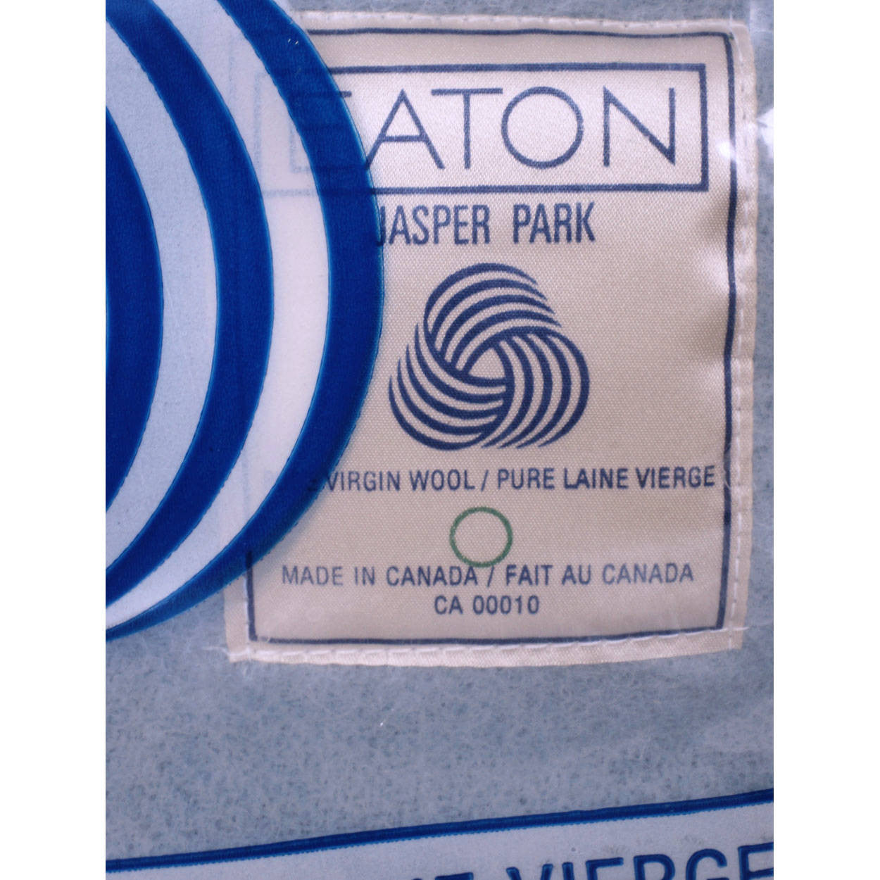 Vintage Eaton Pure Wool Blue Blanket Double or Queen Bed 1980s NIP Unused  - Poppy's Vintage Clothing