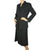 Vintage 1940s Ladies Skirt Suit Black Wool Eaton’s Canada Size Large 31” Waist - Poppy's Vintage Clothing