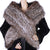 Vintage 1950s Silver Fox Fur Stole Large Shoulder Wrap 76” x 10” 50s Glamour - Poppy's Vintage Clothing